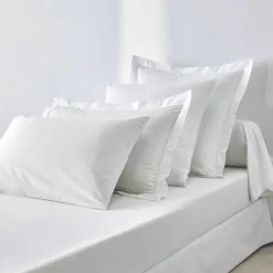 Linge de lit uni polyester-coton Colombine