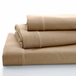 Linge de lit uni polyester-coton Colombine