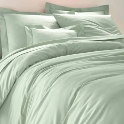 Linge de lit uni polyester-coton Colombine