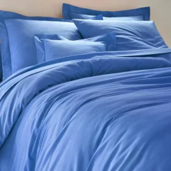 Linge de lit uni polyester-coton Colombine