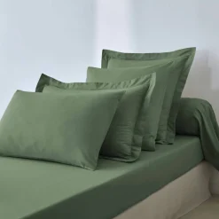 Linge de lit uni polyester-coton Colombine