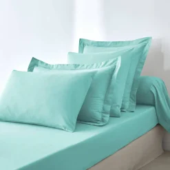 Linge de lit uni polyester-coton Colombine