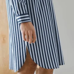 Liquette pyjama rayures popeline coton