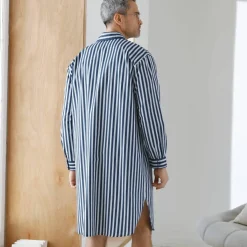 Liquette pyjama rayures popeline coton