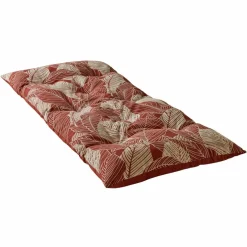 Long coussin déco imprimé feuillage