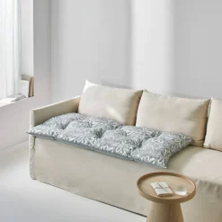 Long coussin déco imprimé feuillage