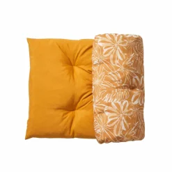 Long coussin déco imprimé feuillage