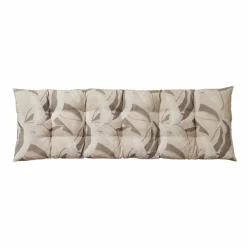 Long coussin de sol imprimé feuillage