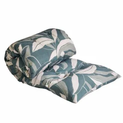 Long coussin de sol imprimé feuillage
