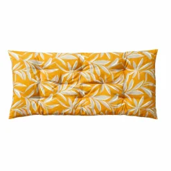 Long coussin de sol imprimé feuillage