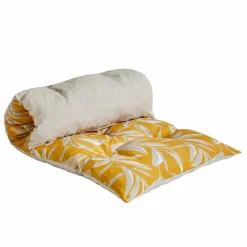 Long coussin de sol imprimé feuillage