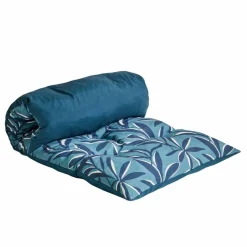 Long coussin de sol imprimé feuillage