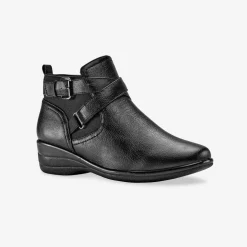 Low-boots confort compensées et zippées