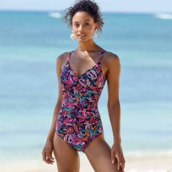 Maillot de bain 1 pièce drapé Kalibo - sans armatures