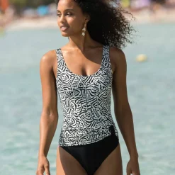 Maillot de bain 1 pièce effet drapé Ivola