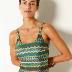 Maillot de bain 1 pièce, imprimé ligne Loma