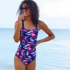 Maillot de bain 1 pièce imprimé Lohena, spécial maintien