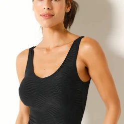 Maillot de bain 1 pièce maille texturée