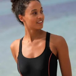 Maillot de bain 1 pièce uni Lohena, spécial maintien