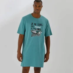 Maxi T-shirt pyjama imprimé "vintage"