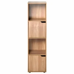 Meuble de rangement STAVRA – 4 cases, 2 portes
