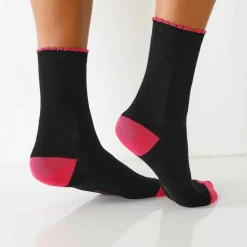 Mi-chaussettes contrastées - lot de 5 paires