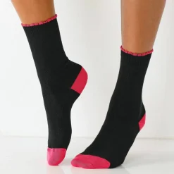 Mi-chaussettes contrastées - lot de 5 paires