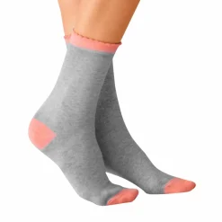 Mi-chaussettes contrastées - lot de 5 paires