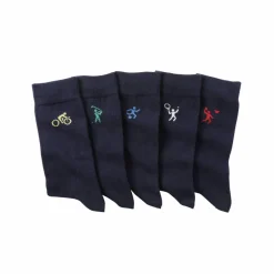 Mi-chaussettes fantaisie "sport" - lot de 5 paires