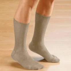 Mi-chaussettes spécial jambes sensibles - lot de 2 paires