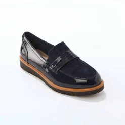 Mocassins bi-matière