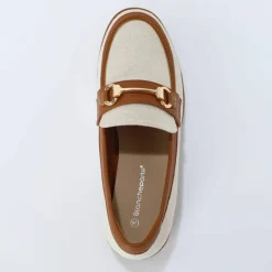 Mocassins bi-matière