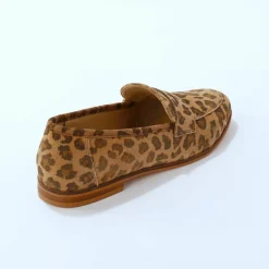 Mocassins cuir léopard