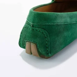 Mocassins en cuir velours