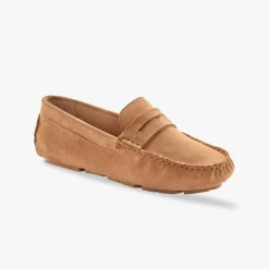 Mocassins en cuir velours