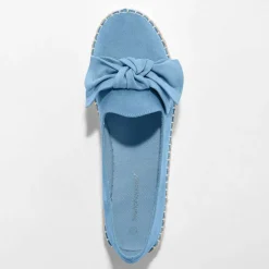 Mocassins espadrilles noeud à semelle corde crantée