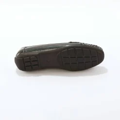 Mocassins à mors, effet métallisé