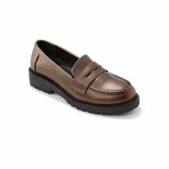 Mocassins métallisés