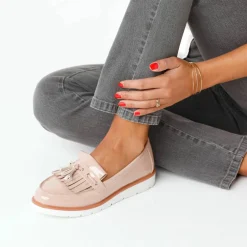 Mocassins à pompons