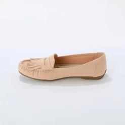 Mocassins souples textile microfibre