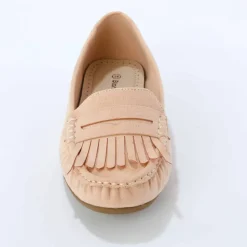 Mocassins souples textile microfibre