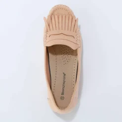 Mocassins souples textile microfibre