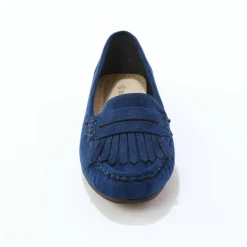 Mocassins souples textile microfibre