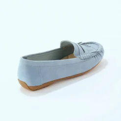 Mocassins souples textile microfibre
