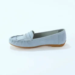 Mocassins souples textile microfibre
