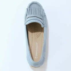 Mocassins souples textile microfibre