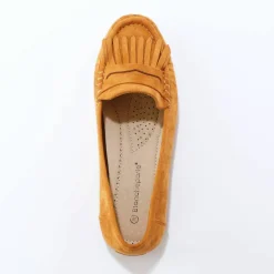 Mocassins souples textile microfibre