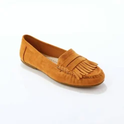 Mocassins souples textile microfibre