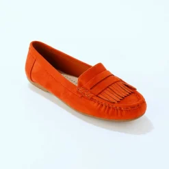 Mocassins souples textile microfibre