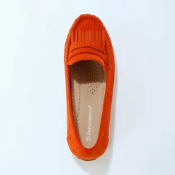 Mocassins souples textile microfibre